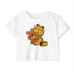 Garfield and Bear Crop Top