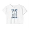 I Came I Saw The Cat Garfield Crop Top