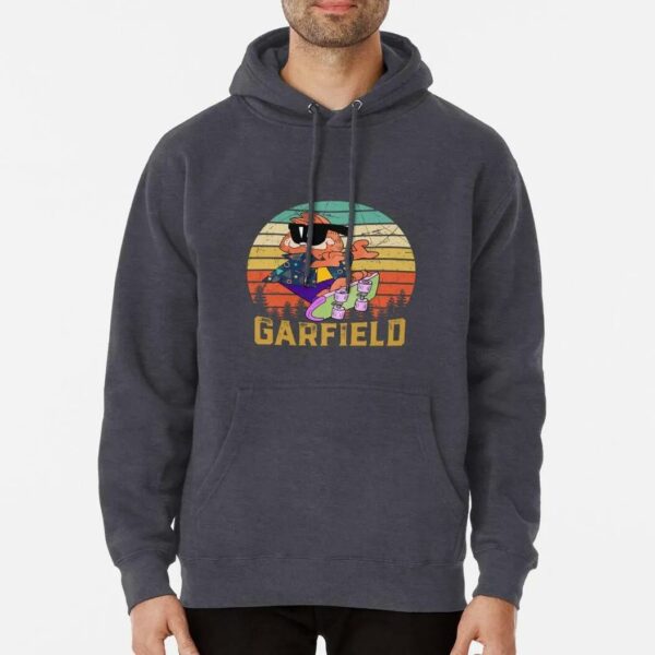 Skater Garfield Vintage Graphic Hoodie