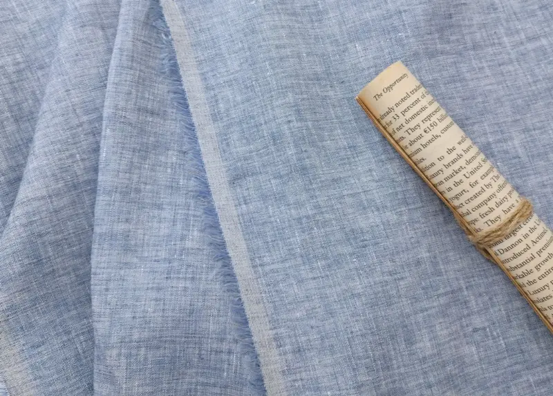 lightweight 100 linen fabric two tone chambray elegance 7632 7746 the linen lab mint 215455