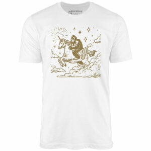 Bigfoot Riding On a Unicorn – Unisex T-Shirt
