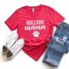 Bulldog Mama V-Neck T-Shirt