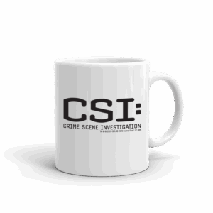 CSI Crime Scene Investigation White Mug