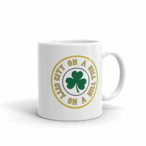 City on a Hill Shamrock White Mug