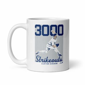Clayton Kershaw 3,000 Strikeouts Mug