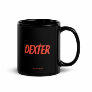 Dexter In Plastic Black Mug
