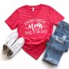 Every Great Mom Says the F Word V-Neck T-Shirt