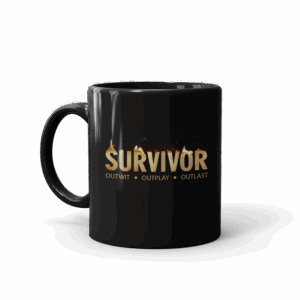 Survivor Flame Logo Black Mug