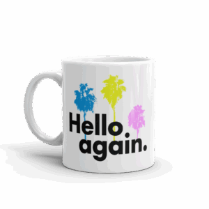 The L Word Generation Q Hello Again Palm Trees White Mug