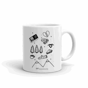 Twin Peaks TP Icons White Mug