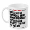 House Guest fair use biscuits Mug