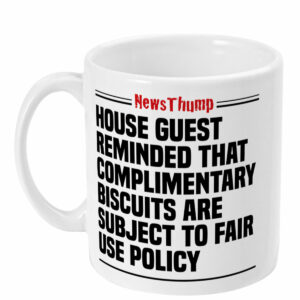 House Guest fair use biscuits Mug