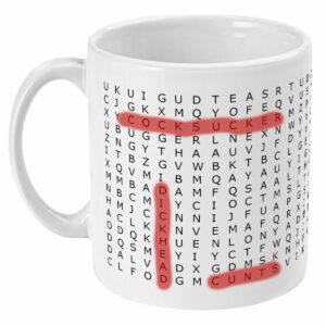 Swearword Word Search dry wipeable Mug 6