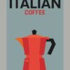 Bialetti Coffee Poster Mid Century Modern Wall Art Italian Coffee Print Espresso Poster Retro Home Bialetti Poster