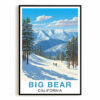 Big Bear California Vintage Travel Poster Nature City Wall Art Landscape Picture Prints Suitable For Home Room Living Room Office Bedroom Aesthetic Decor Unframed