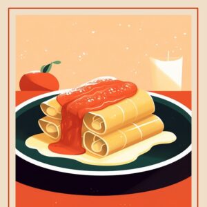 Cannelloni Italian Pasta Poster