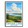 Cayuga Lake Landscape Poster Beauty Of New York’s Countryside Nature Lovers Souvenir Perfect Wall Art Painting Picture For Home Decor Living Room Office Decor Unframed