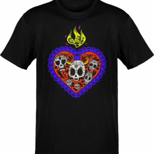 Corazon Y Calaveras Orgullo Mexicano T-Shirt