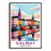 Galway Ireland Poster Artistic Cityscape Souvenir Perfect Wall Art Painting Print Picture Ideal For Travel Enthusiasts And Cultural Home Decor Office Decor Unframed