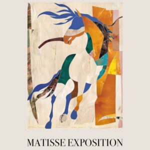 Horse 4 Matisse Inspired Exposition Animals Poster