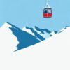 Ischgl, Austria Minimal Skiing Poster