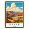 Kanab Utah Travel Poster Vintage Majestic Souvenir Wall Art Landscape Print Painting Picture For Home Room Living Room Office Bedroom Aesthetic Decor Unframed