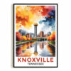 Knoxville Tennessee Vintage Travel Poster City Souvenir Wall Art Landscape Prints Paintings Picture For Home Room Living Room Office Bedroom Aesthetic Decor Unframed
