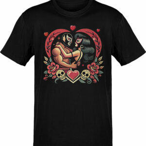 Lucha Love Tattoo Valentine’s T-Shirt