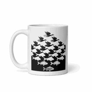 MC Escher Sky and Water I Art Mug