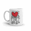 Men Holding Heart Icon, Street Art Mug