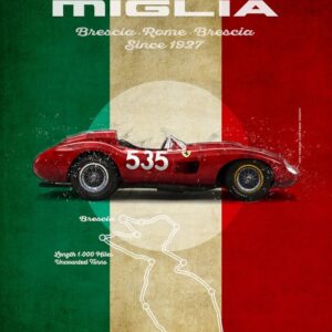 Mille Miglia 1957, Ferrari 315S, Taruffi