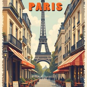 Paris Vintage Travel Poster 17
