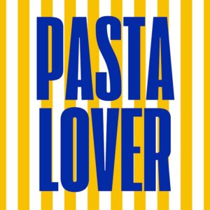 Pasta Lover Poster – Italian Kitchen Wall Art, Funny Food Print for Home Decor