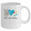Peace Love Pharmacy Funny Pharmacy Technician Mothers Day Mug
