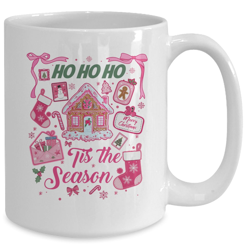 Pink Christmas Tis The Season Xmas Cute Girly Holiday Women Mug Pink Christmas Tis The Season Xmas Cute Girly Holiday Women Mug