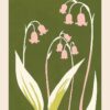 Pink & Green Lily Of The Valley Flower Poster