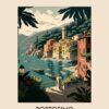 Portofino Italy 1 Vintage Travel Poster