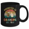 Promoted To Grandpa Est 2025 Vintage New Fathers Day Mug