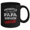 Promoted To Papa Again 2025 Pregnancy Announcement Mug