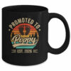 Promoted To Poppy Est 2026 Grandparents Baby Announcement Mug