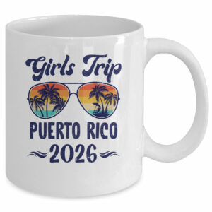 Puerto Rico Girls Trip Beach Vacation 2026 Matching Group Mug