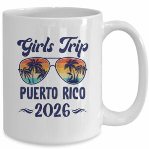 Puerto Rico Girls Trip Beach Vacation 2026 Matching Group Mug