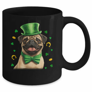 Pug St Patricks Day Leprechaun Shamrock Irish Mug