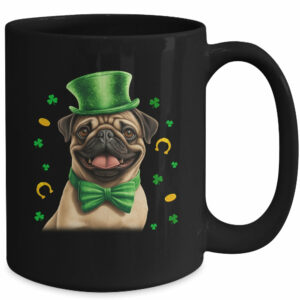 Pug St Patricks Day Leprechaun Shamrock Irish Mug