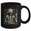 Punk Rock Skeleton Santa Hat Cool Rocker Christmas Men Women Mug