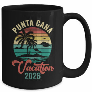 Punta Cana Family Vacation 2026 Matching Dominican Republic Mug
