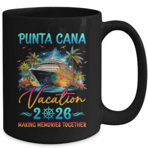 Punta Cana Family Vacation 2026 Matching Group Summer Mug