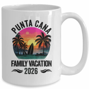 Punta Cana Family Vacation 2026 Matching Outfits Beach Summer Mug