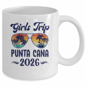 Punta Cana Girls Trip Beach Vacation 2026 Matching Group Mug
