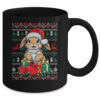 Rabbit Bunny Xmas Lights Santa Hat Bunny Ugly Christmas Mug